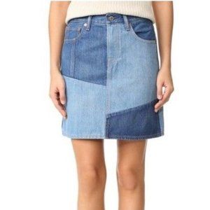 Levi's Patchwork Denim Mini Skirt